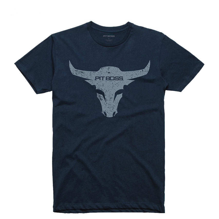 Pit Boss Men’s Midnight Navy Bull T-Shirt