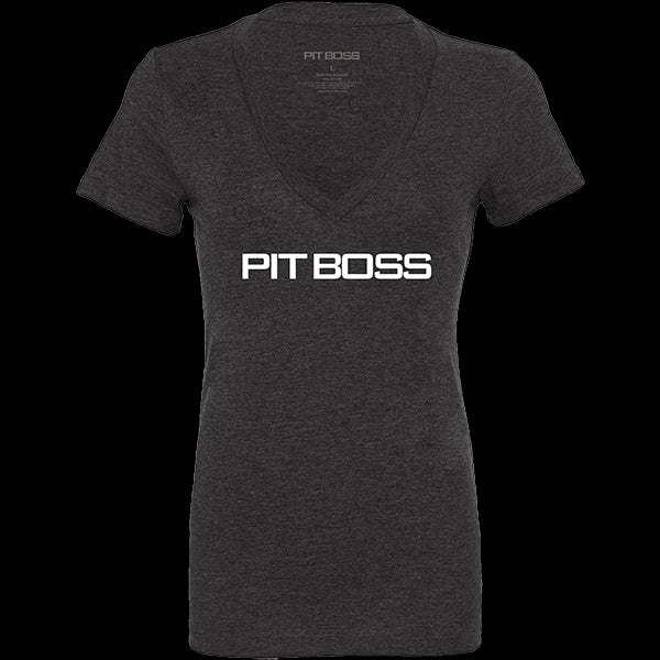 Pit Boss Women’s Vintage Black Logo T-Shirt