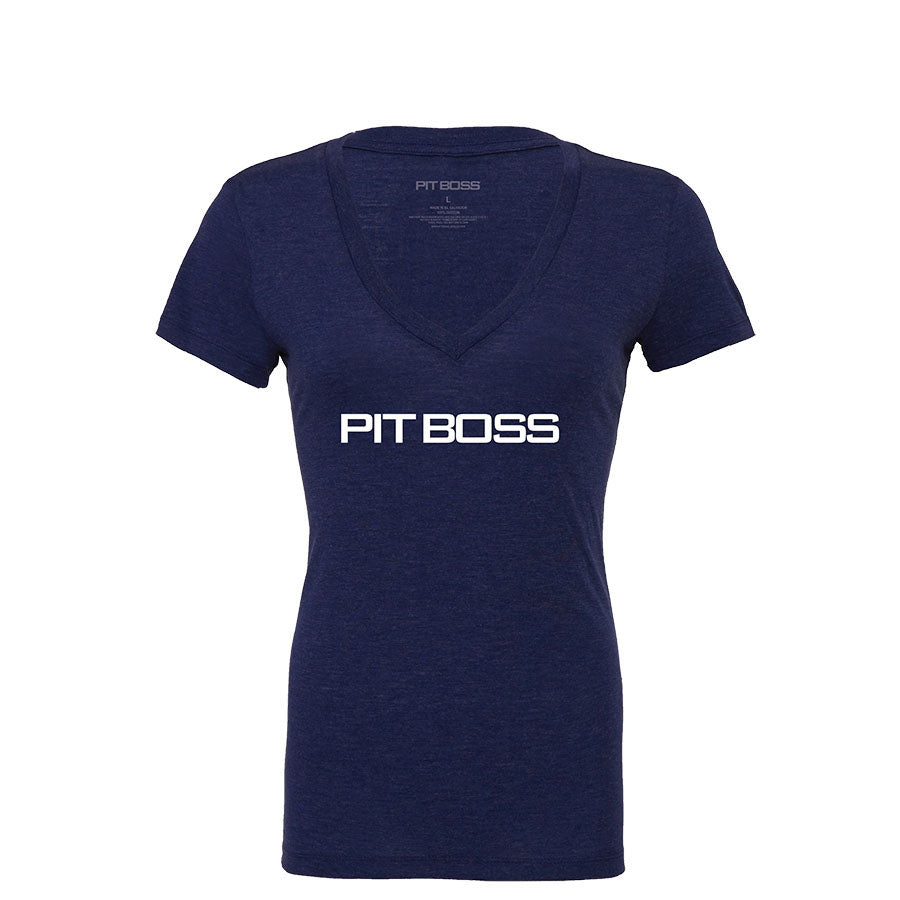 Pit Boss Women’s Vintage Navy Logo T-Shirt