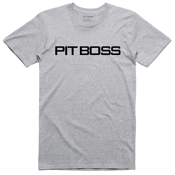Pit Boss Men’s Grey Heather Logo T-Shirt